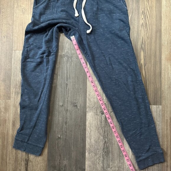 Dip Mens Sweatpants Small Navy Heathered Drawstring Lightweight Casual Travel - Picture 5 of 5